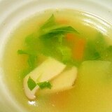 簡単♪チンゲン菜とエリンギの中華スープ